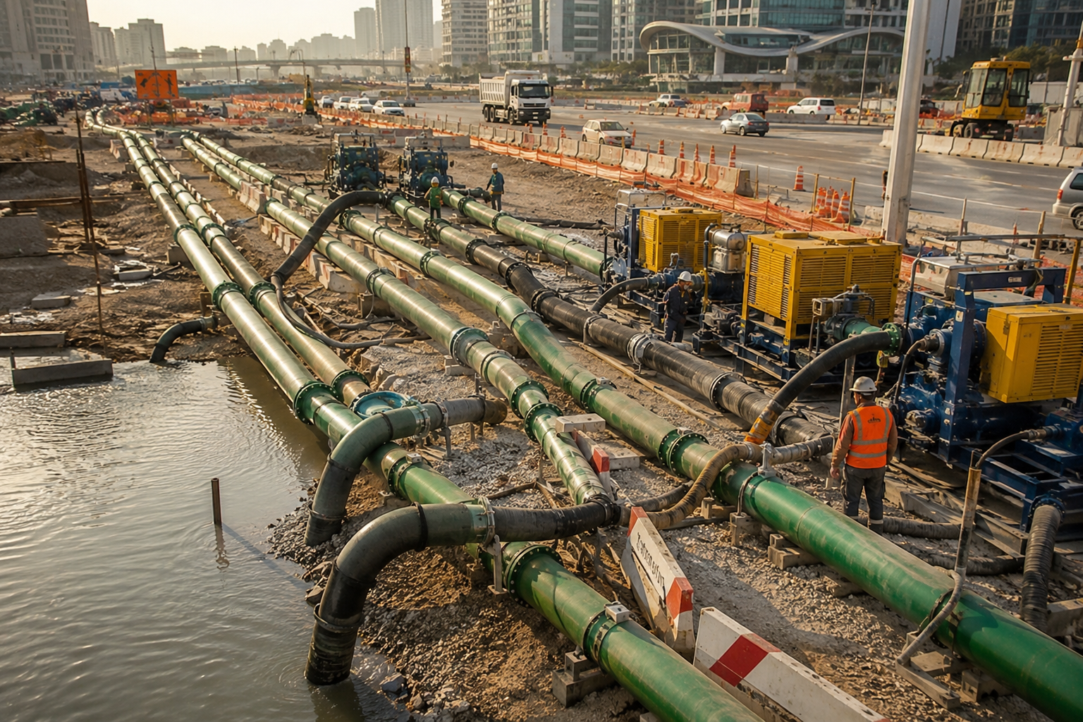 Coastal dewatering